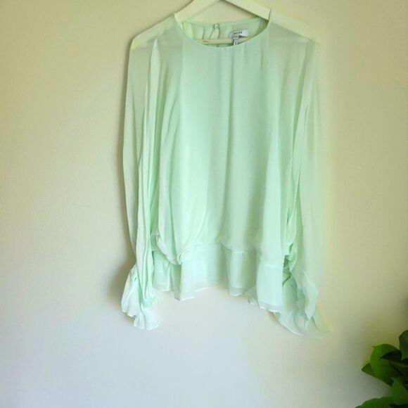 Reiss eboni layered long sleeve top - Picture 2 of 8